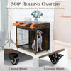 Rustic Dog Crate End Table with Storage