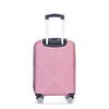 Pink Pop Luggage Duo: Lightweight Suitcases with Spinner Wheels