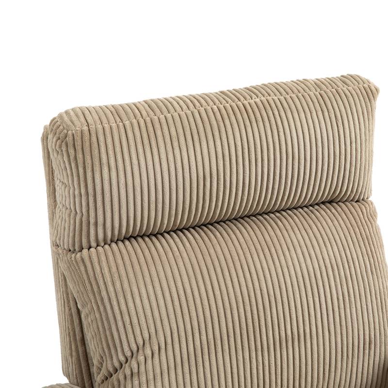 Cozy Glider Rocking Chair in Soft Flannel