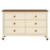 Charming Kids' Storage Dresser in Cream & Walnut