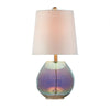 Luminous Iridescent Glass Lamp
