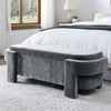 Chic Chenille Storage Bench