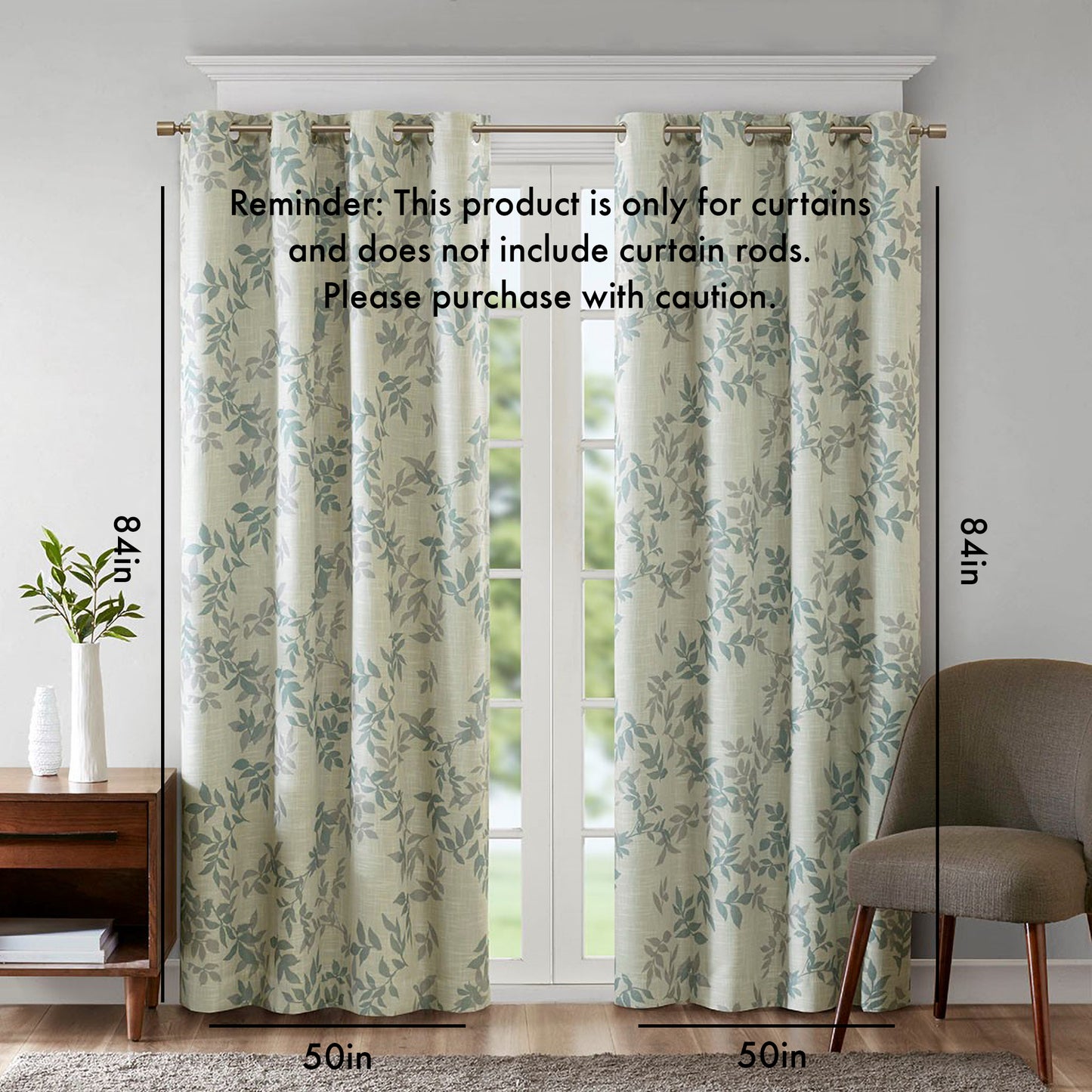 Botanical Bliss Blackout Curtain Panel