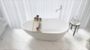 Luxury Soaking Tub in Matte White