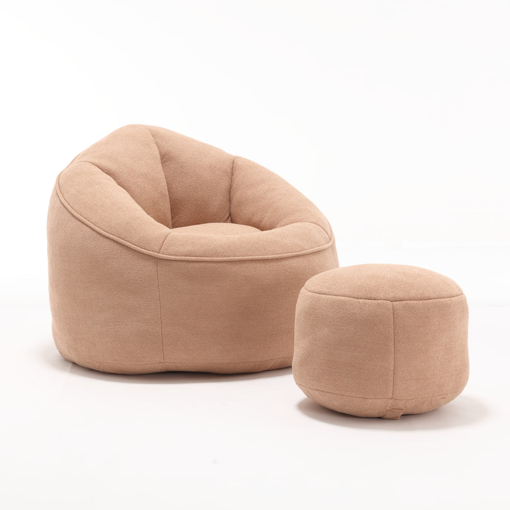 Cozy Comfort Bean Bag Chair with Footrest