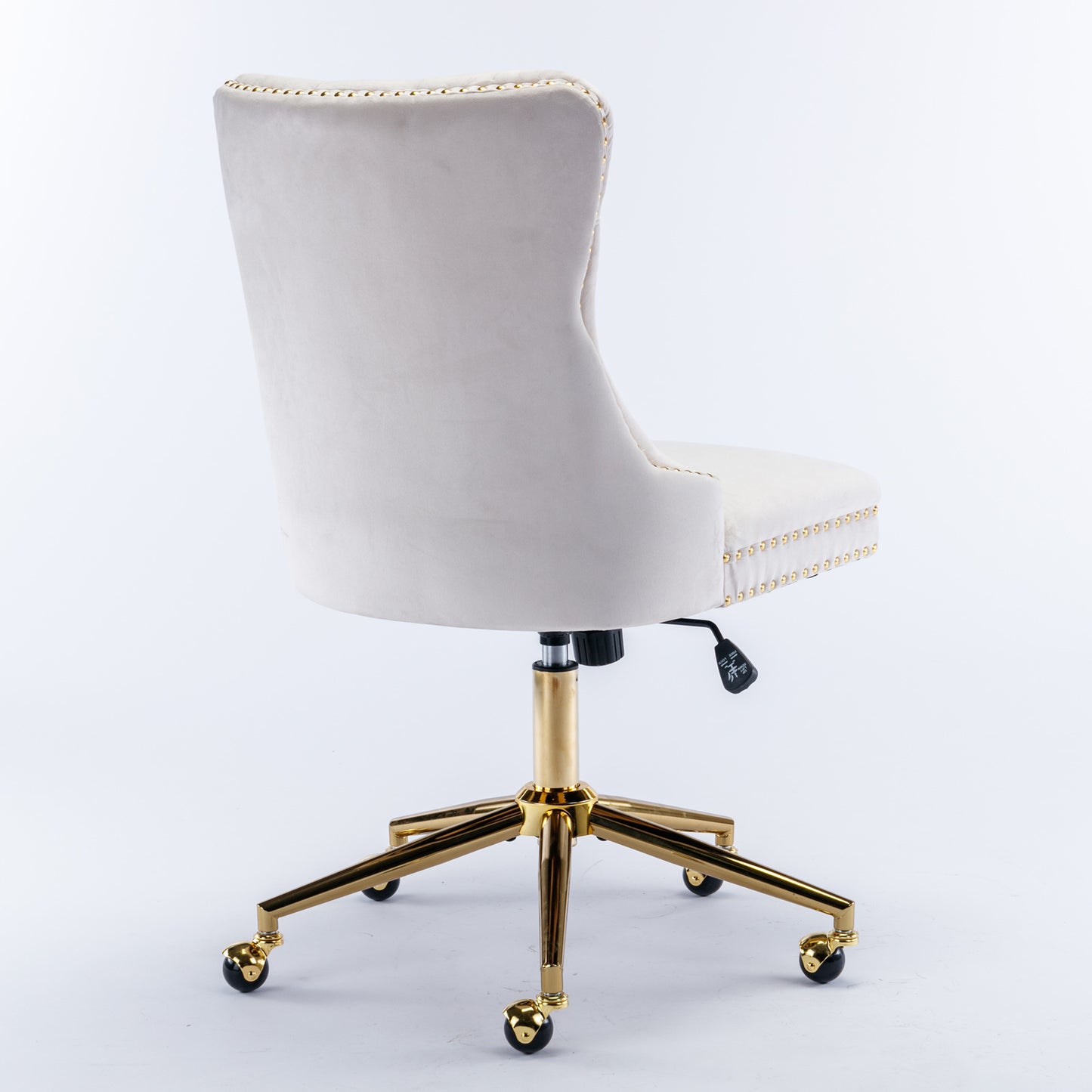 Golden Velvet Glam Office Chair