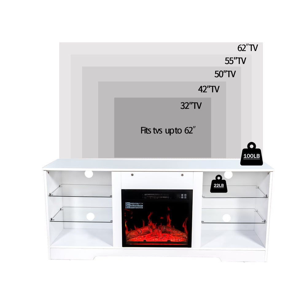 Cozy Corner Fireplace TV Stand