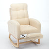 Cozy Rocking Lounge Chair with Footrest & Side Pocket