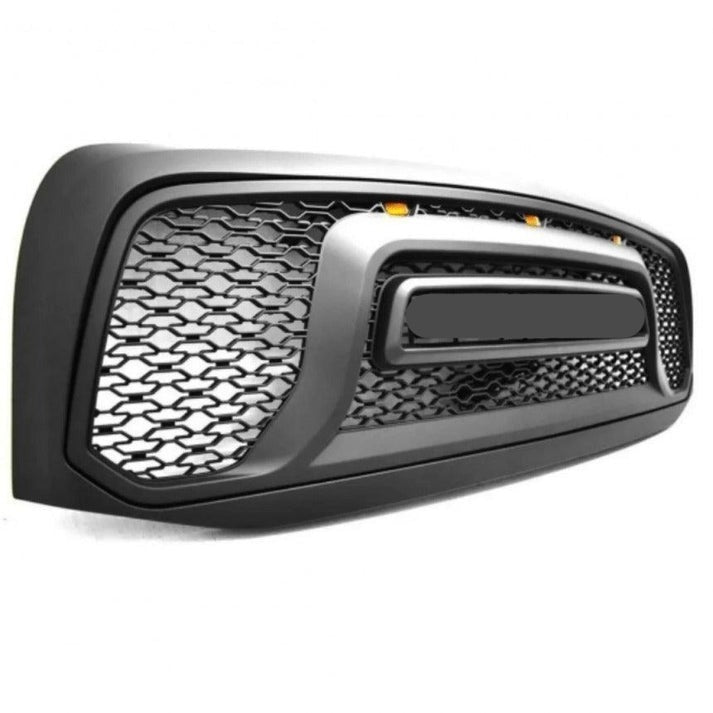 Rebel Grille for Dodge Ram 1500 - Bold Black with Lights!