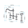 Versatile Pull-Out Kitchen Faucet with Dual Handles