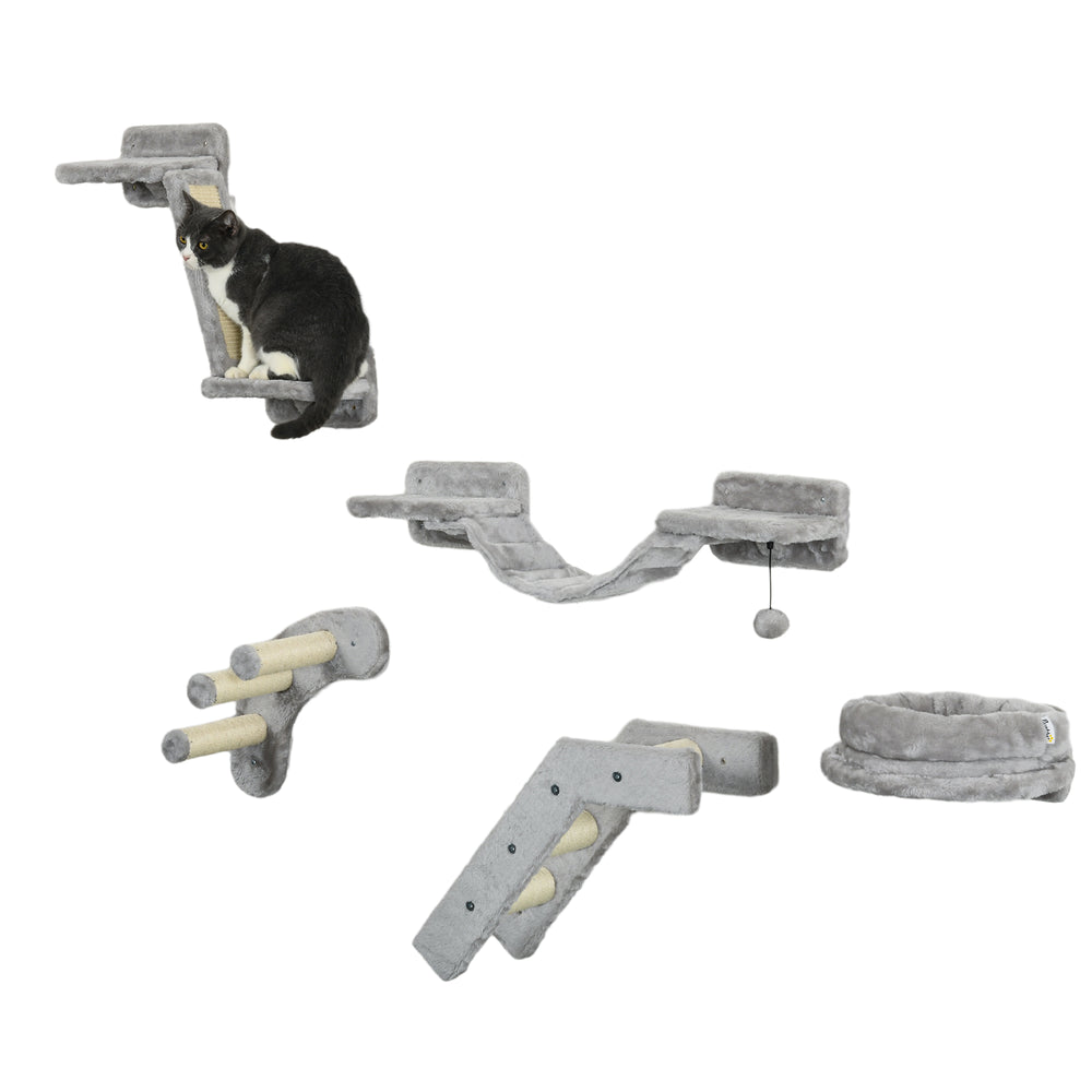 PawHut Cat Climber Wall Set