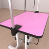 Pink Hydraulic Pet Grooming Table with H Arm