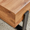 Chic Rustic Coffee Table with Metal Legs