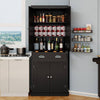 Chic Pantry Cabinet with Custom Shelves
