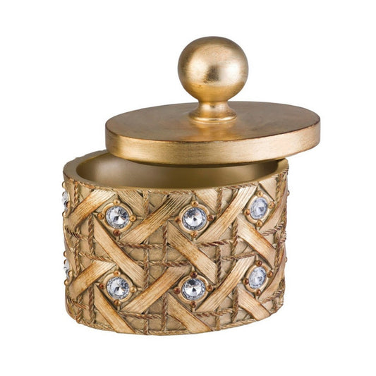 Elegant Gold Jewelry Box Malha