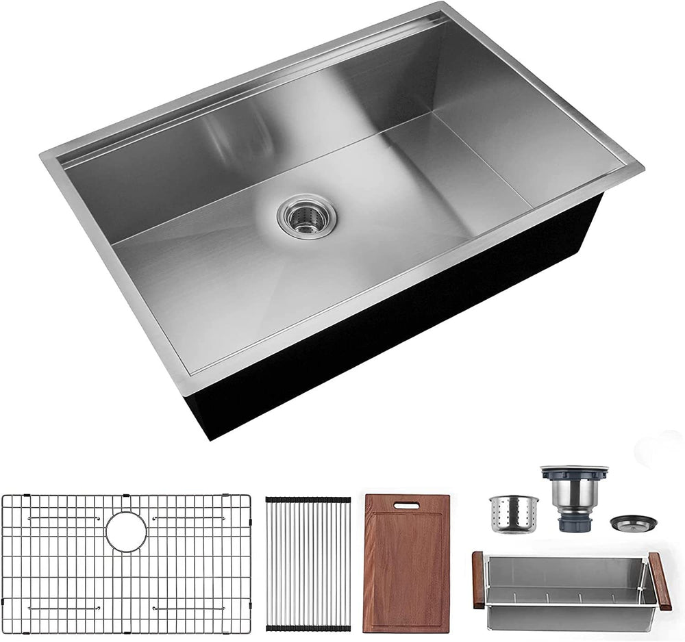 Sleek Stainless Steel Undermount Kitchen Sink