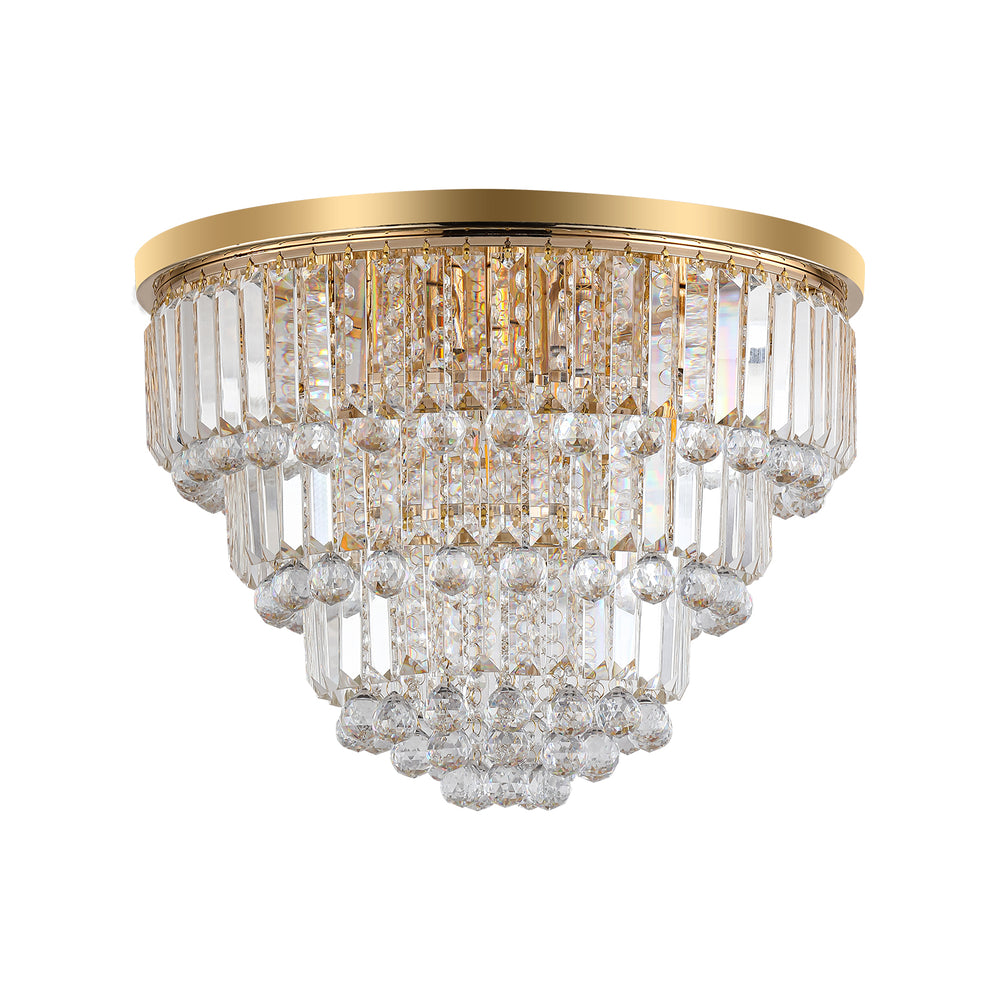 Elegant Gold Crystal Chandelier for Any Room