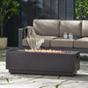 Cozy Fire Pit - Outdoor Iron Propane Fireplace in Dark Grey