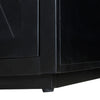 Stylish Black Classic Sideboard with Adjustable Shelves