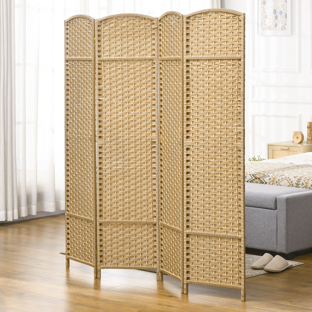 Chic Privacy Screen - Stylish 4-Panel Room Divider