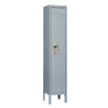 Secure Gray Metal Locker for Home or Office