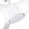 Sleek LED Ceiling Fan with White Blades