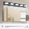 Sleek Black LED Vanity Lights for a Modern Bath