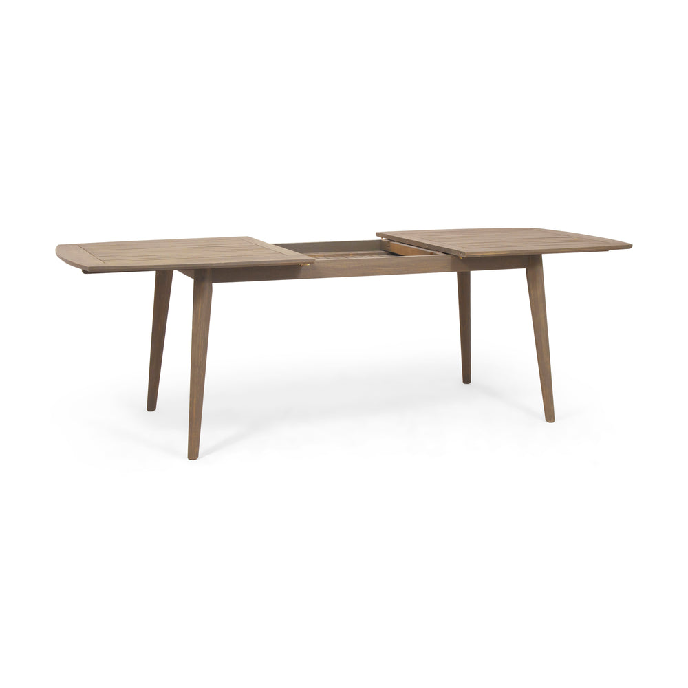 Stylish Gray Expandable Acacia Dining Table