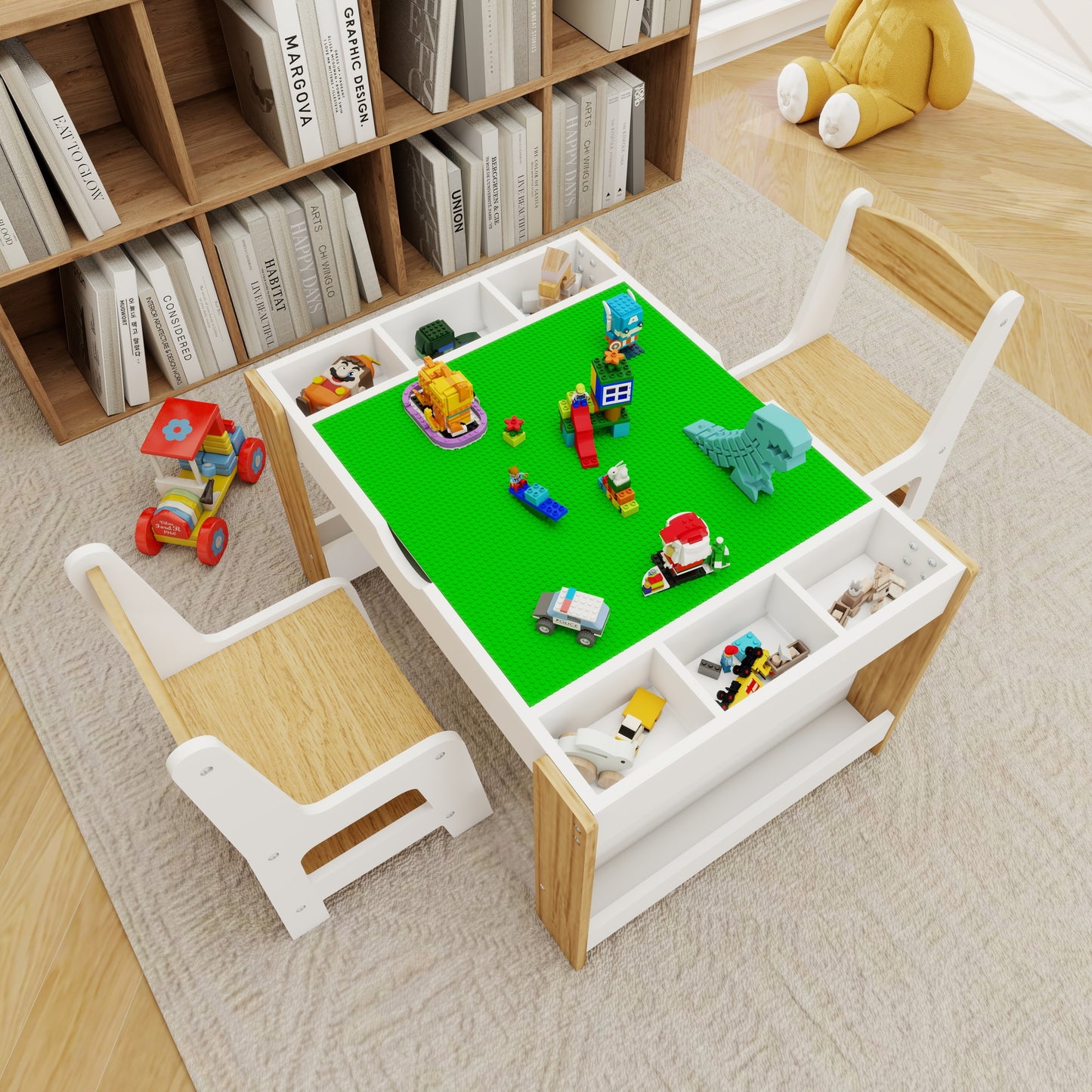 Playful Activity Table Set with Storage for Kids