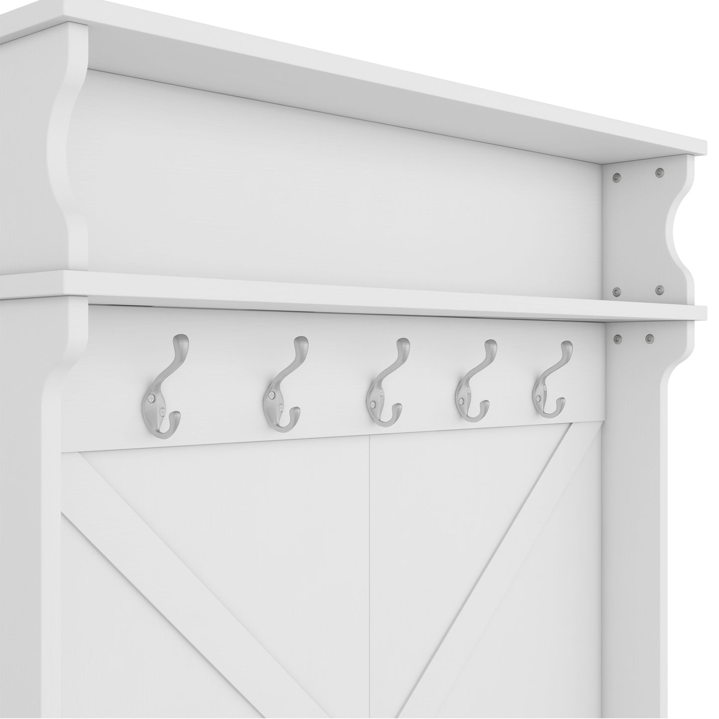 Entryway Charm: Multi-Functional Coat Rack & Storage Bench