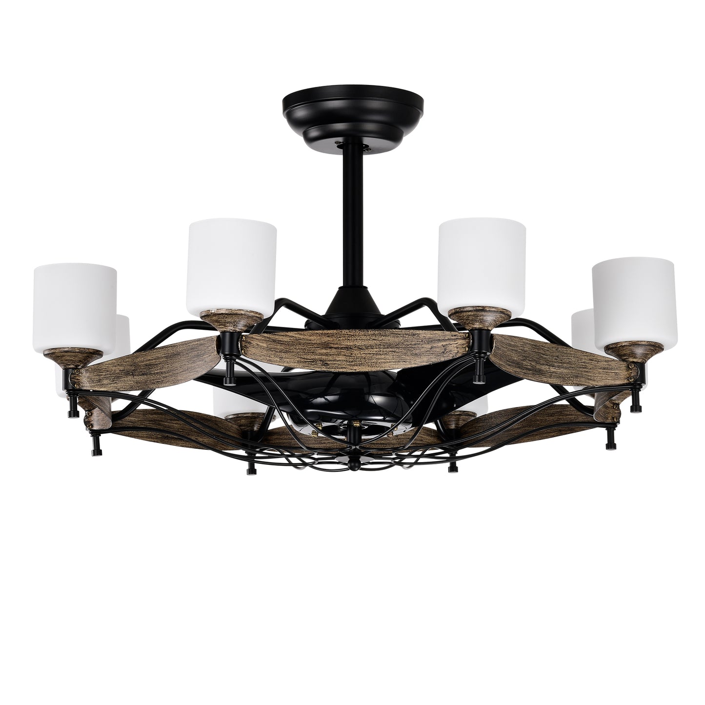 Farmhouse Elegance Ceiling Fan Chandelier