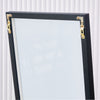 Elegant Full-Length Black Wood Mirror