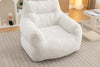 Cozy Ivory Teddy Bean Bag Chair