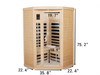 Cozy Corner Infrared Sauna for Two