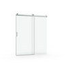 Sleek Soft-Close Frameless Shower Door in Brushed Nickel