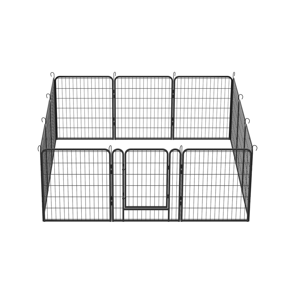 Heavy-Duty Metal Dog Playpen with Door