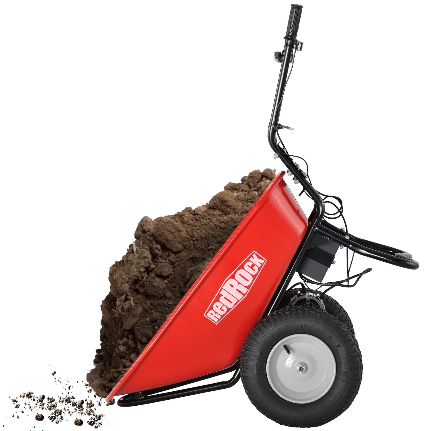 PowerHauler Electric Wheelbarrow - Max Capacity Debris Dump Cart