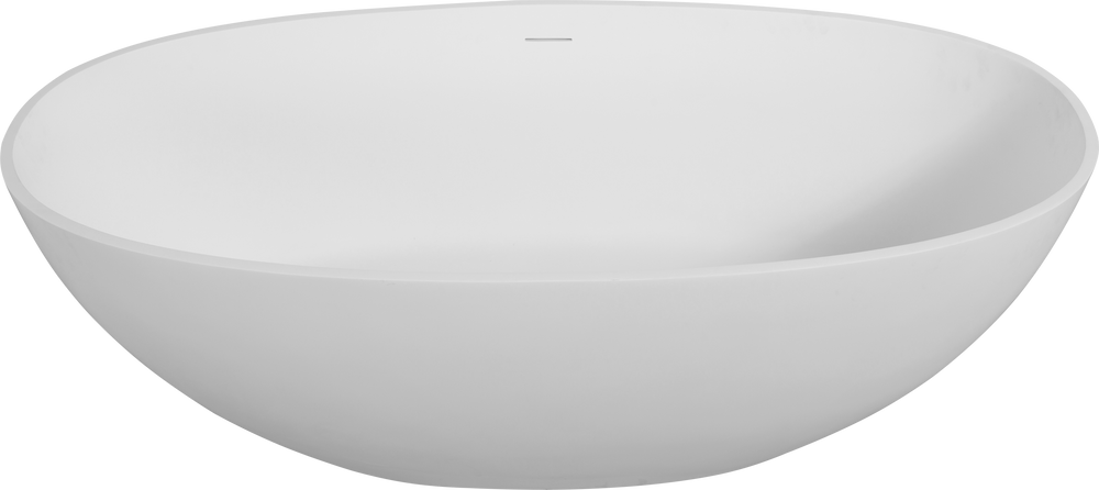 Luxury Matte White Freestanding Soaking Tub