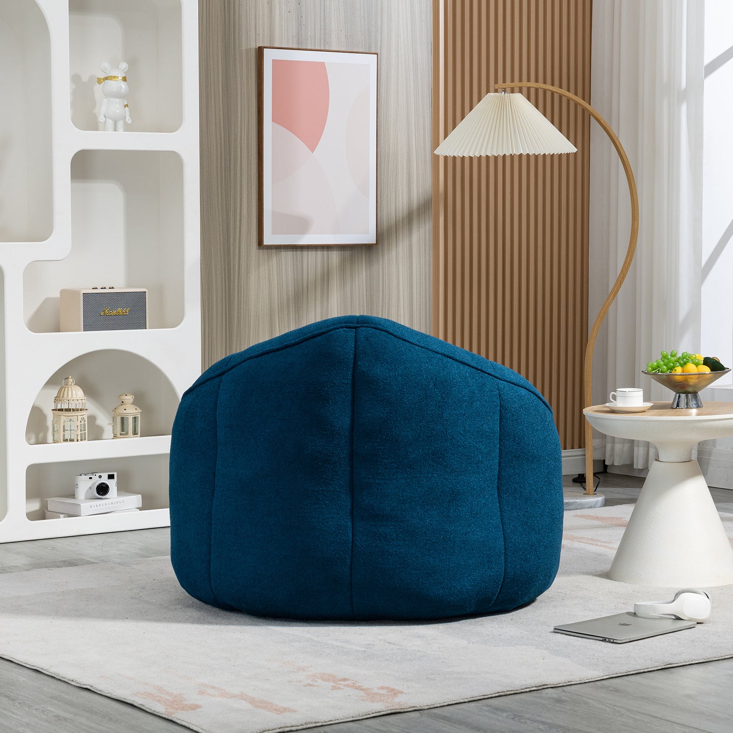 Cozy Foam Bean Bag Chair with Footrest