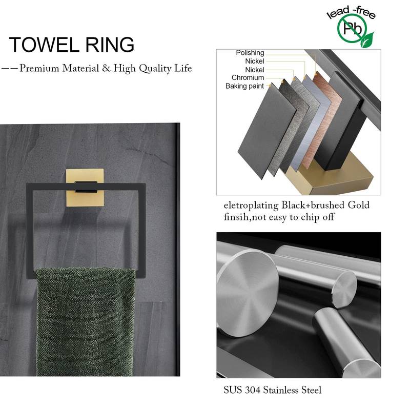 Sleek Stainless Steel Towel Bar Set