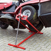 Red PowerLift for Riding Mowers