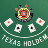 Deluxe Oval Texas Hold'em Poker Table with LED Lights