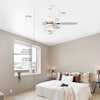 Breezy White Ceiling Fan with Remote