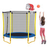 FunBounce Mini Trampoline with Hoop