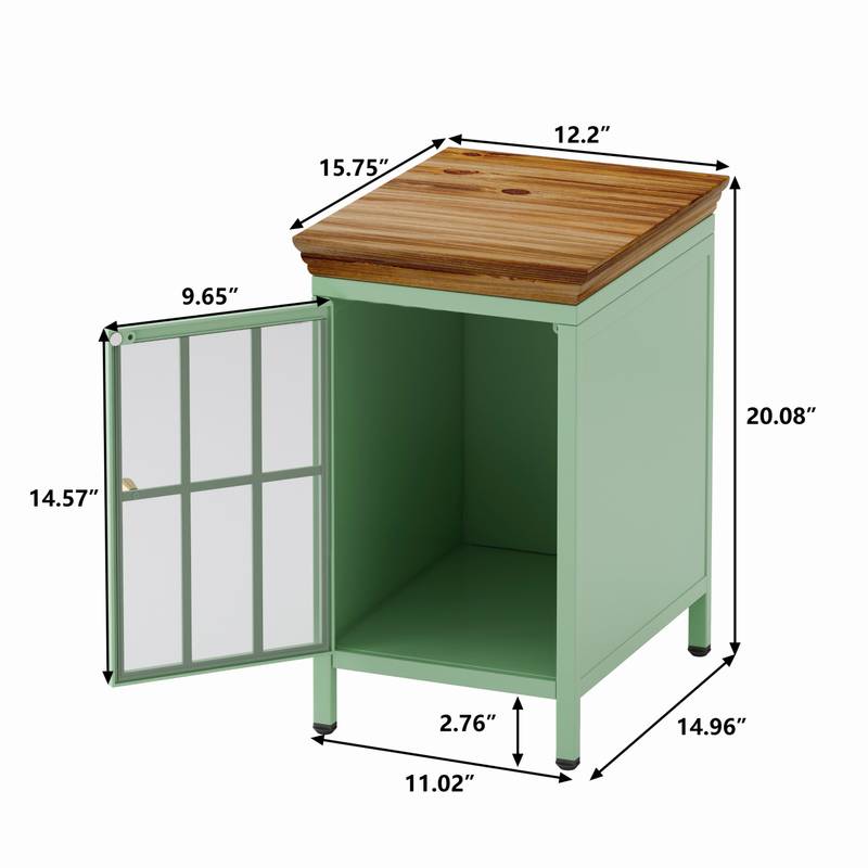 Green Dream Nightstand: Stylish Storage for Any Room