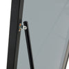 Chic Full-Length Black Wood Mirror