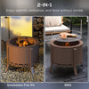 Outsunny Smokeless Fire Pit & Grill – The Ultimate Portable Bonfire Solution!