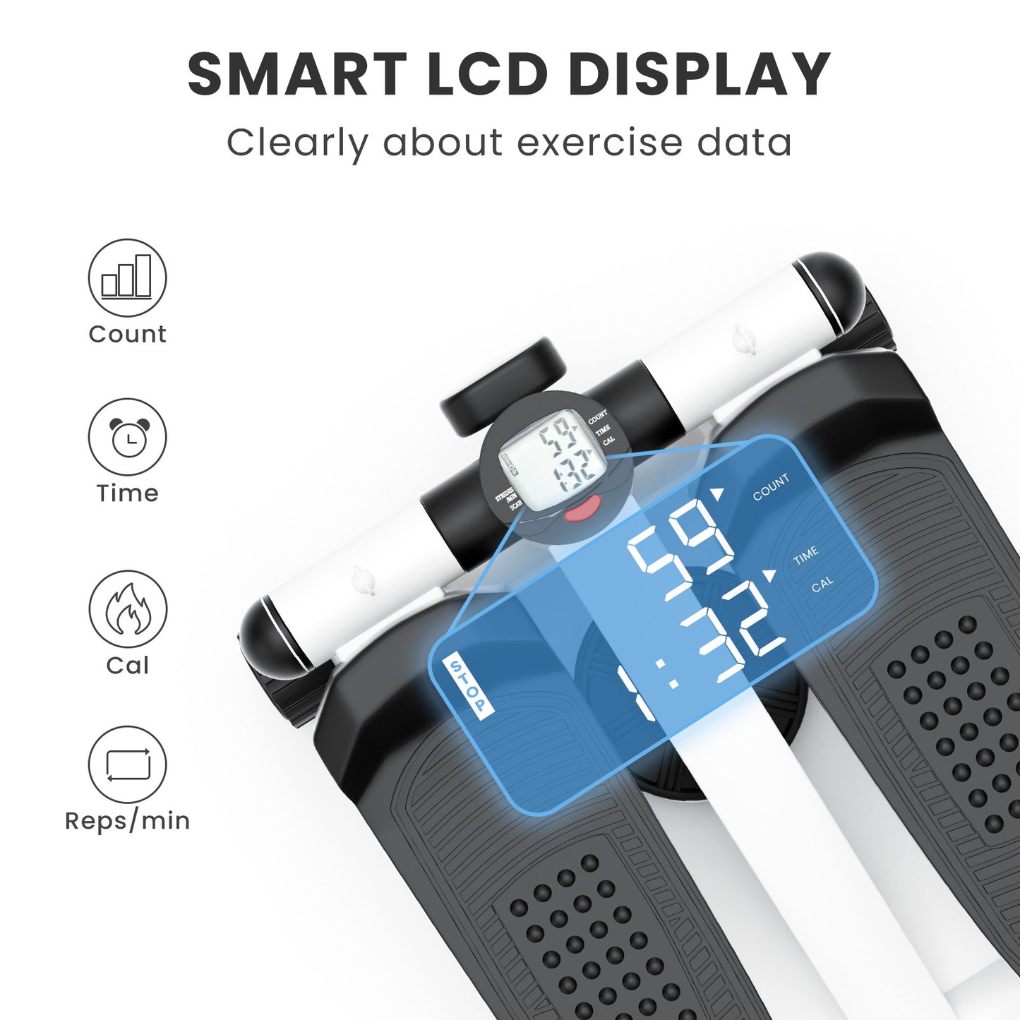 Total Body Portable Stepper with Bands