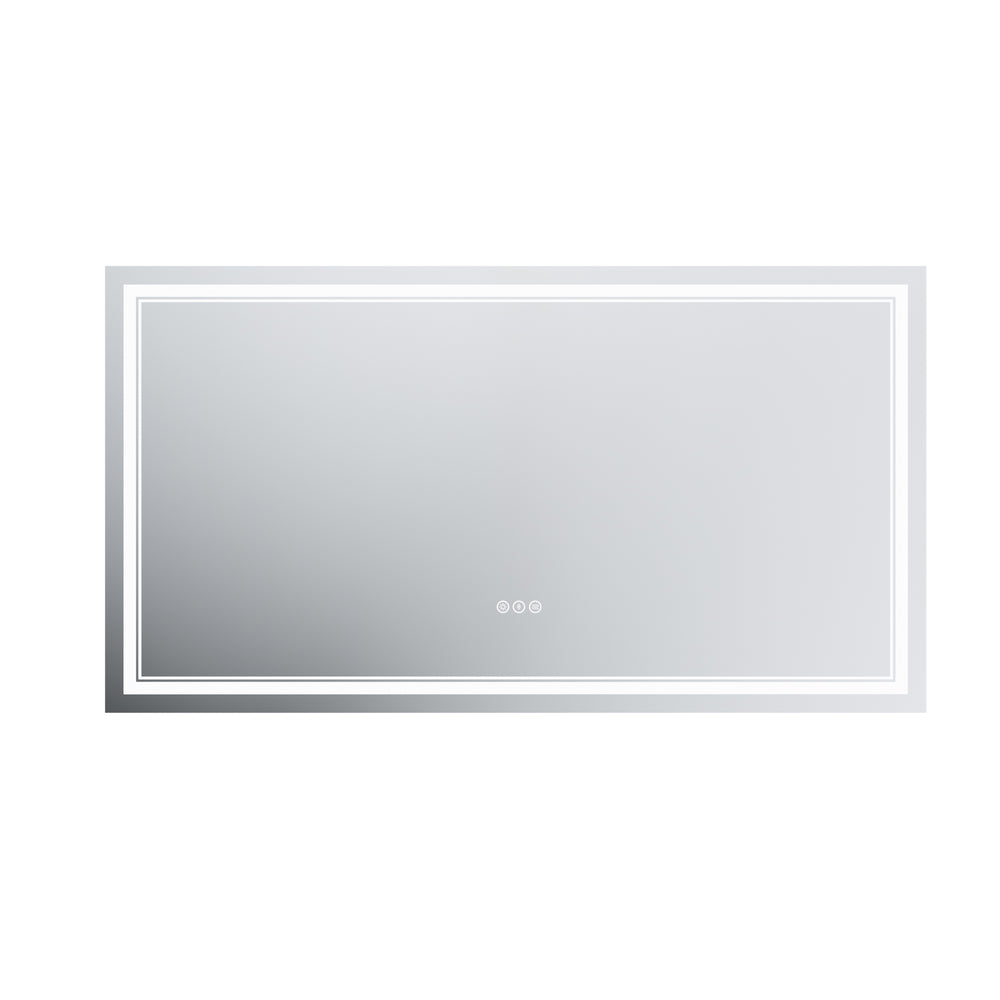 Illuminated Smart Bathroom Mirror - Touch Control & Anti-Fog