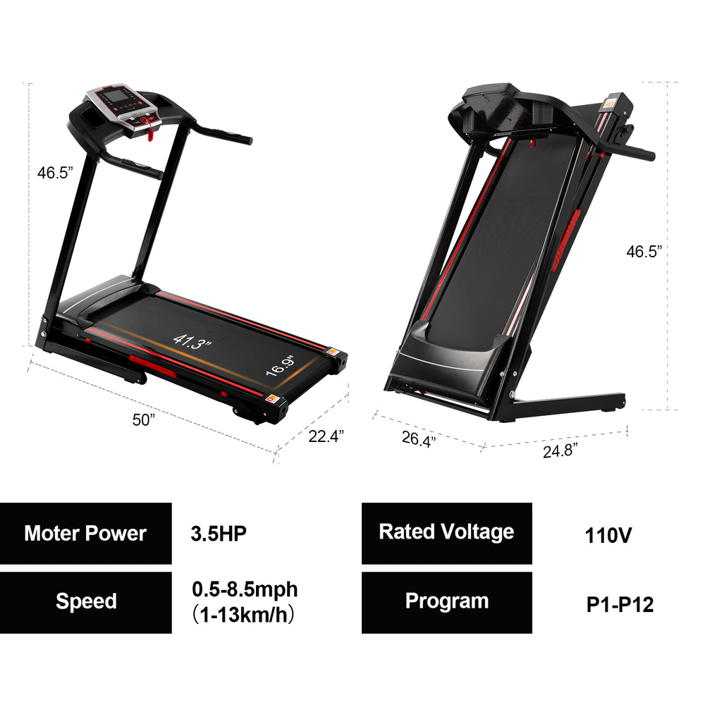 Compact Fit: Foldable Treadmill for Home Workouts